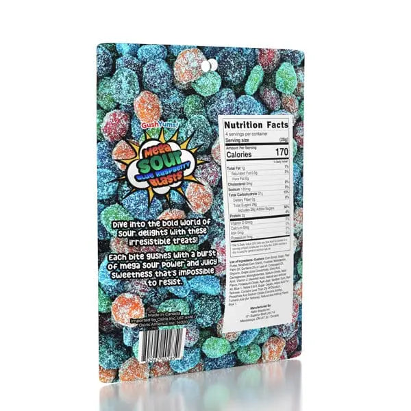 Sour Blue Raspberry Gushers