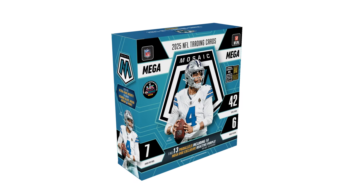 2025 NFL Mosaic Mega Box – Exclusive Parallels & Premium Cards