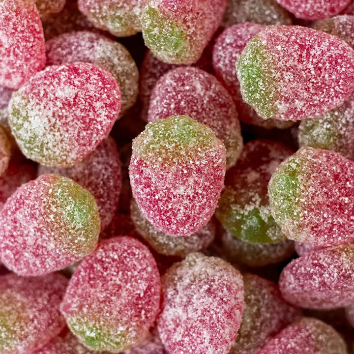 1/2 Pound Mini Sour Strawberries