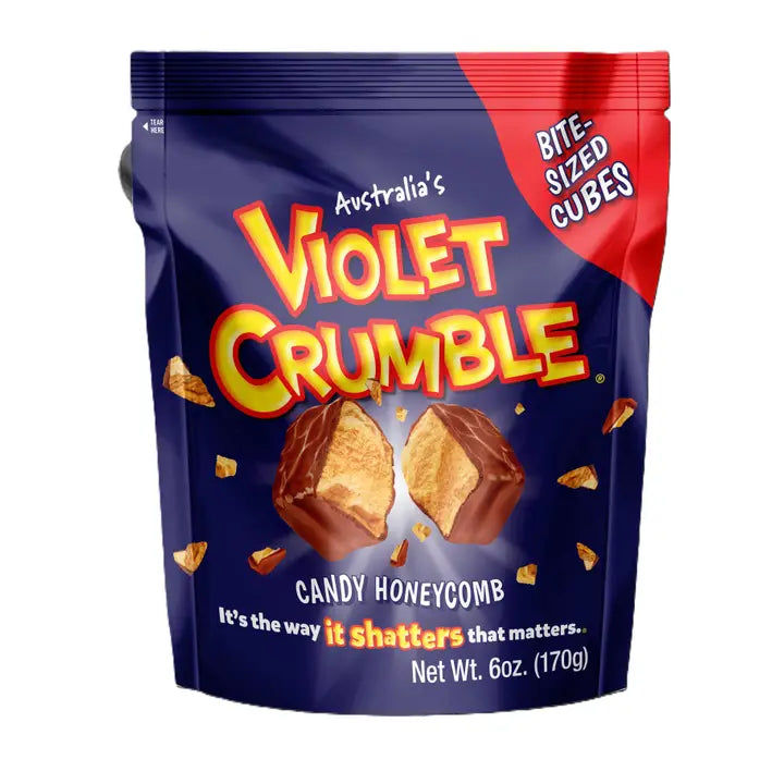Violet Crumble Bites – Crunchy Honeycomb Covered in Chocolate
