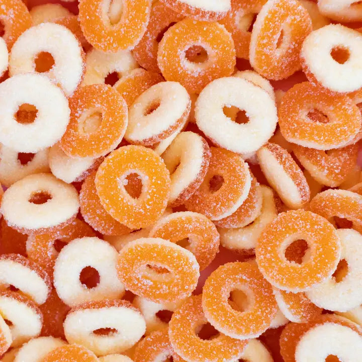 1/2 Pound Peach Rings - Sugar Free, Gluten Free
