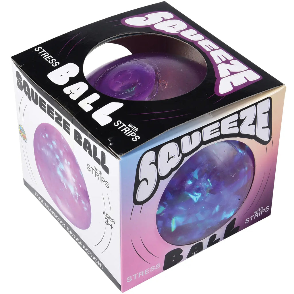 Translucent Strips Squeeze Ball