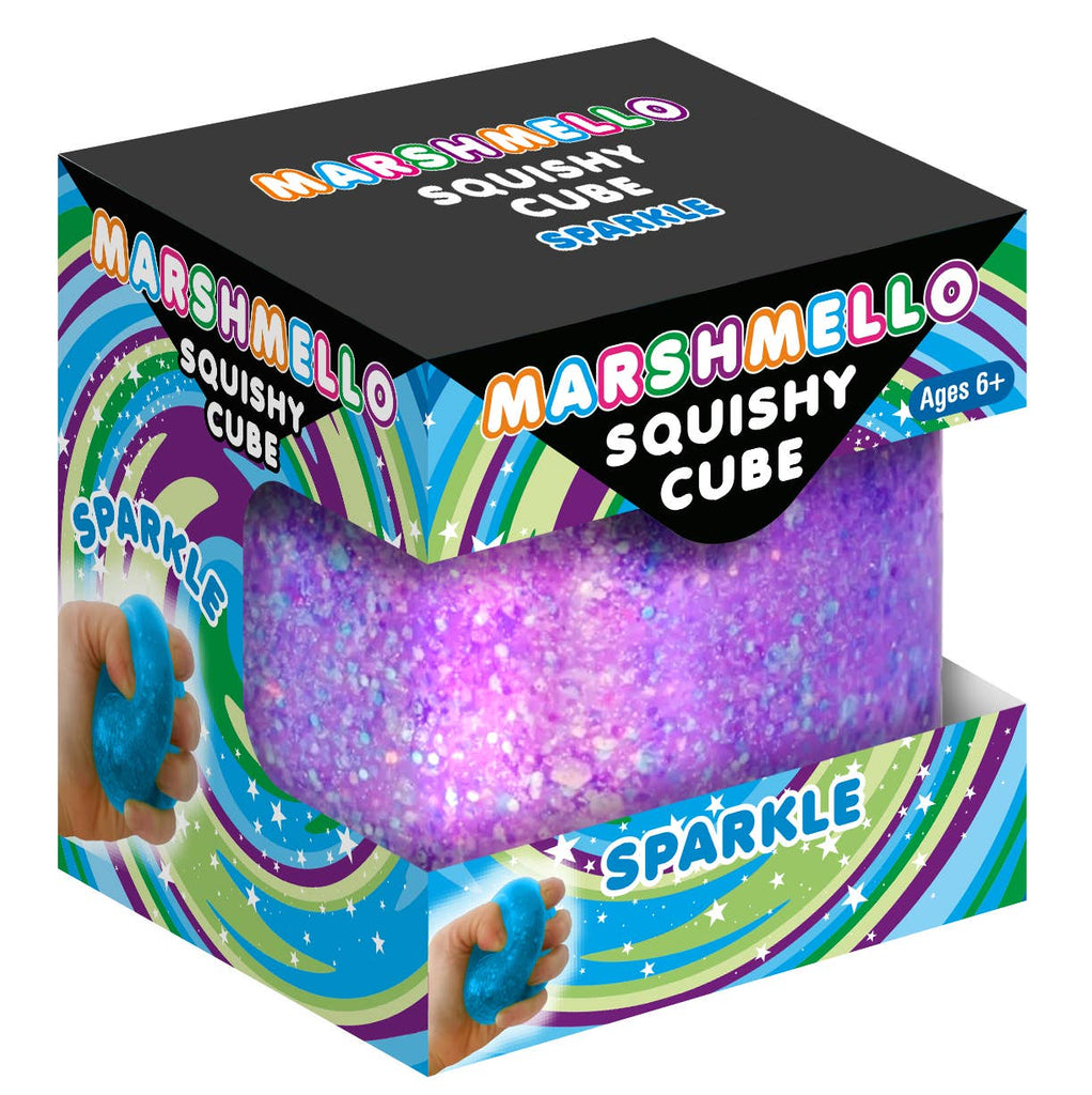 Marshmello Squishy Sparkle Cube