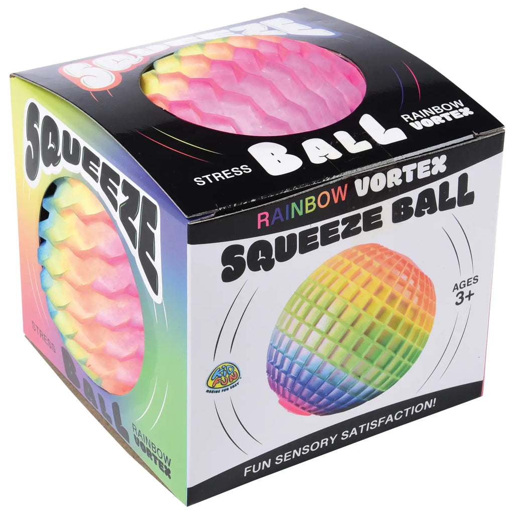 Rainbow Vortex Squeeze Ball
