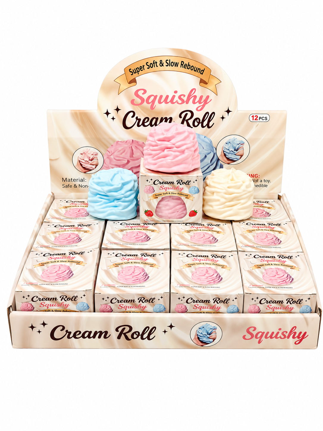 Crunchy Cream Roll Squishy