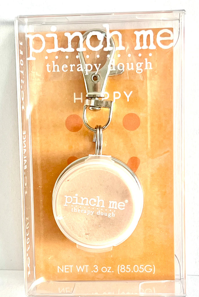 Happy Clip On Pinch Me Dough cheerful portable sensory fidget toy with clip