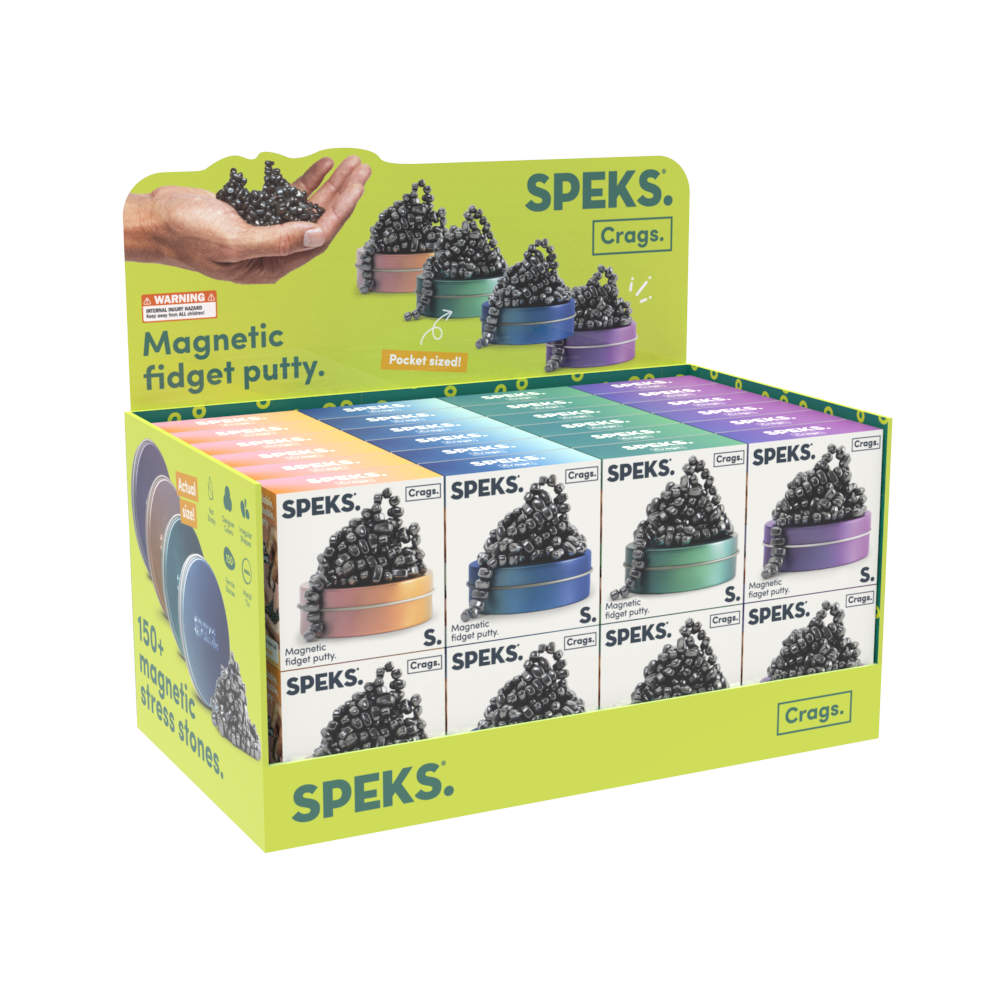 Mini Crags by Speks compact magnetic building blocks for portable construction play