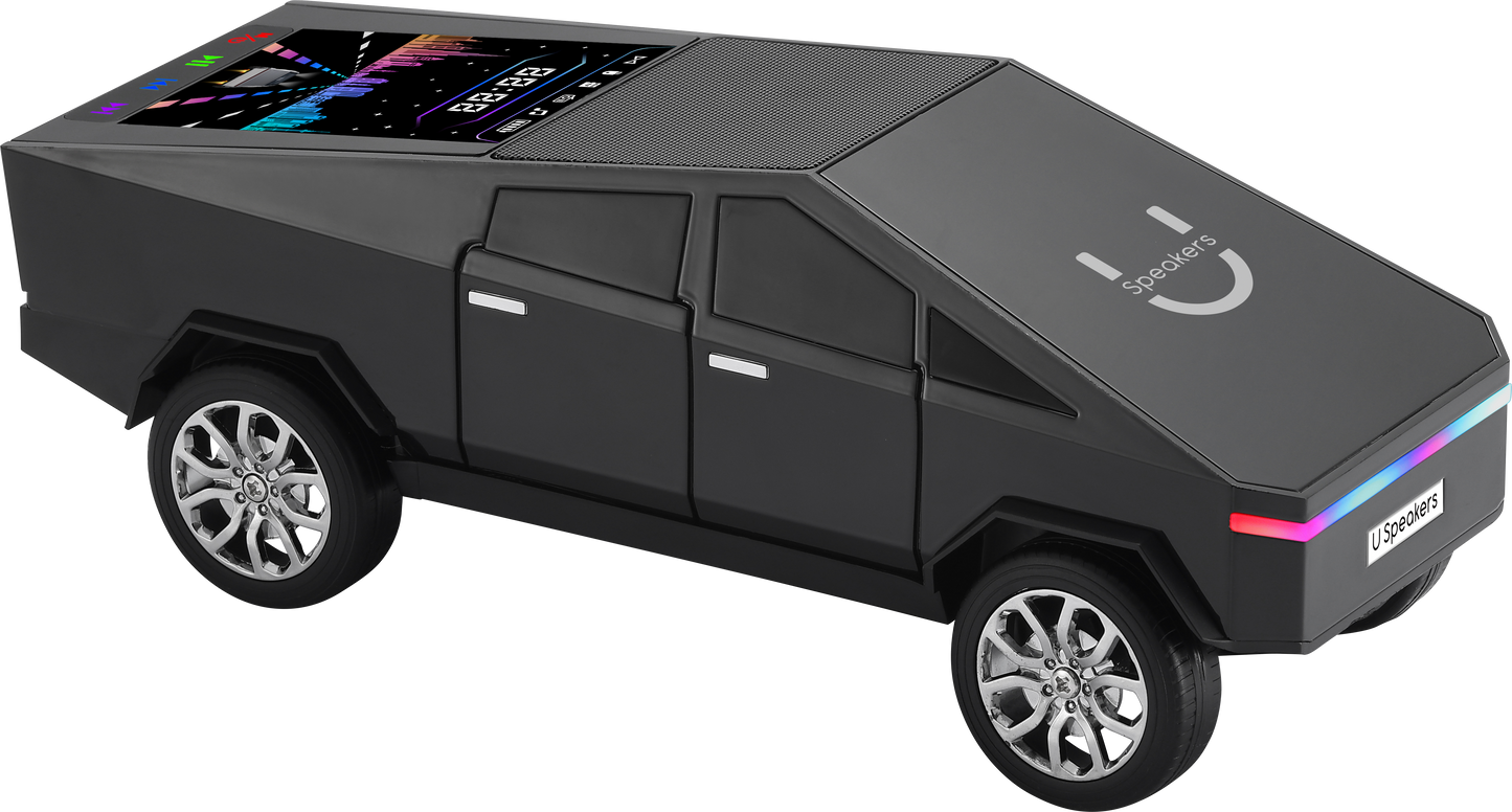 Bluetooth Wireless Cybertruck Speaker – Powerful Sound & LED Design