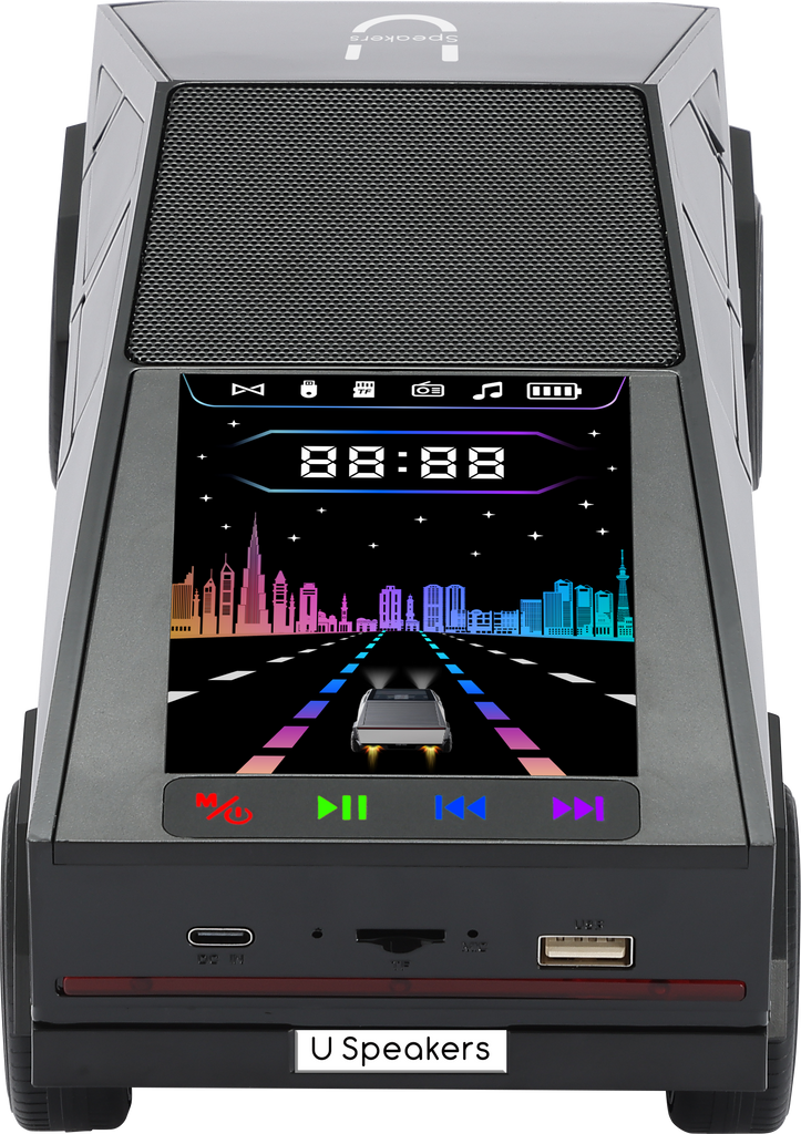 Bluetooth Wireless Cybertruck Speaker – Powerful Sound & LED Design