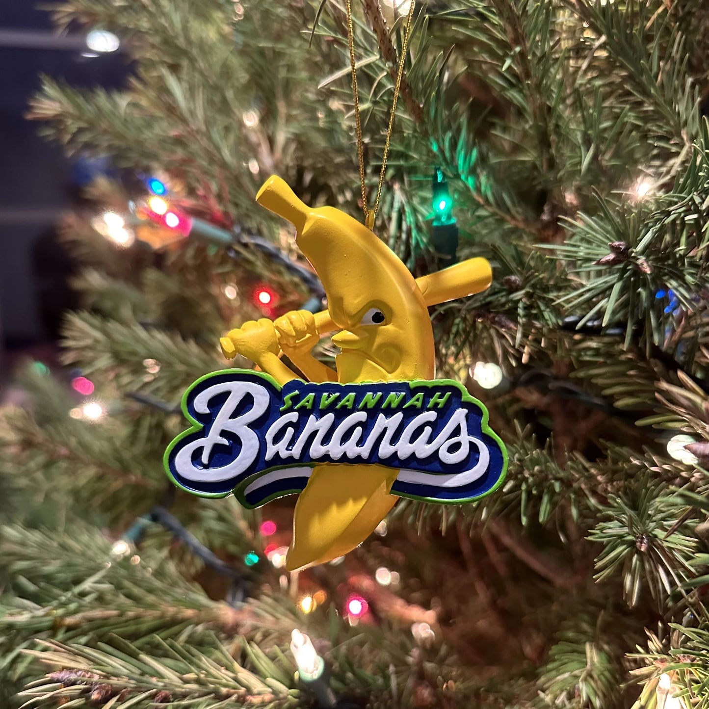Savannah Bananas Logo Official Banana Ball Ornament - Limited Edition