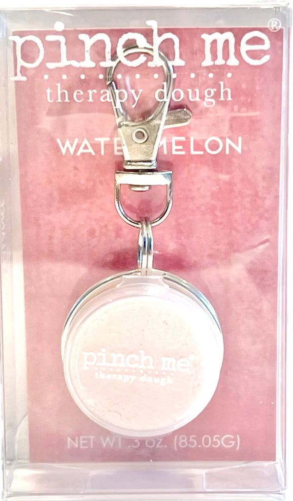 Watermelon Clip On Pinch Me Dough fruity portable sensory fidget toy with clip