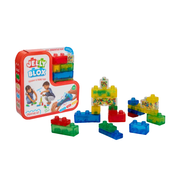 Jelly Blox Creative Kit gel-based building blocks for squishy construction play