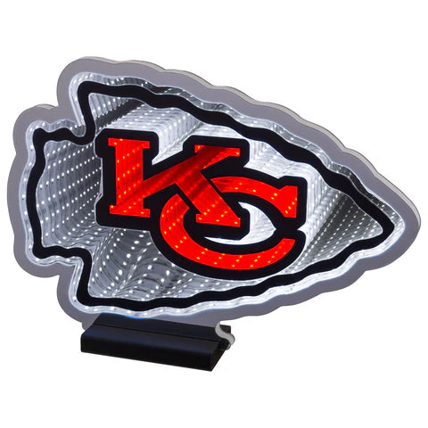 Kansas City Chiefs Infinity Light LED display for NFL fan room decoration