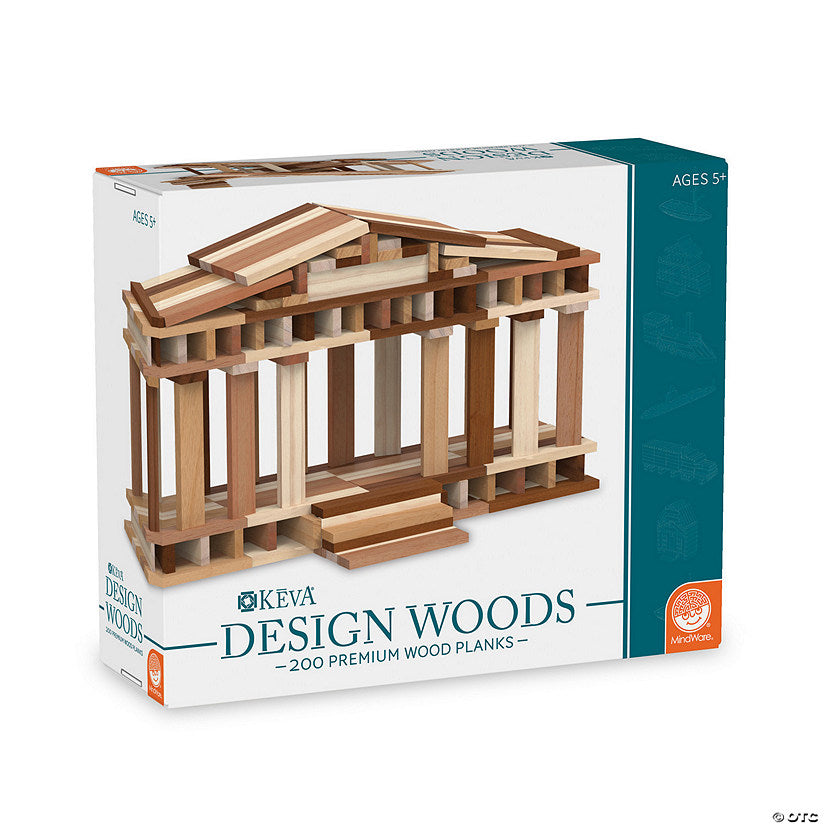 Woods Keva Blocks precision-cut wooden planks for creative stacking and building