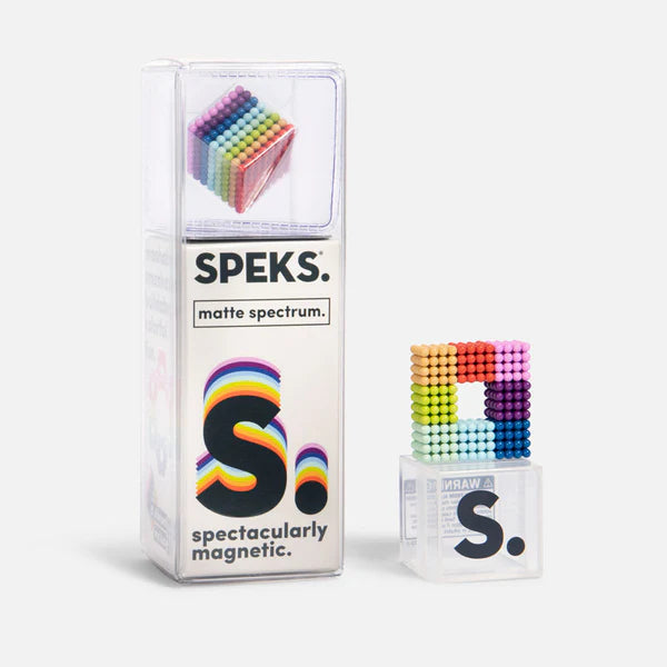 Speks Matte Spectrum rainbow-colored matte finish magnetic building spheres