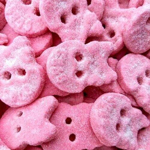 Sour Raspberry Skulls