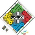 Sorry! Game classic board game box with colorful game pieces and board design for family fun