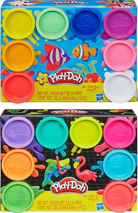 Play-Doh 8-pack assortment with rainbow colors of modeling compound for creative sensory play