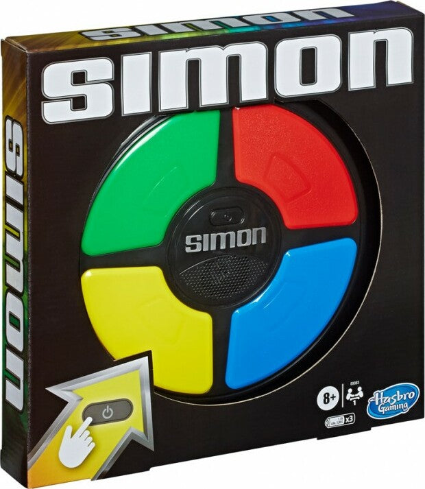 Simon Classic electronic memory game with four colored light-up buttons for pattern matching gameplay