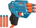 Nerf Elite 2.0 Trio TD-3 blaster with 3 stacked barrels and tactical rail for customizable foam dart shooting