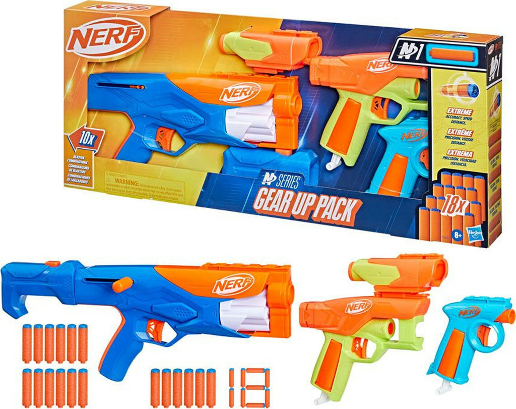 Nerf N Series Gear Up Pack with high-performance blaster and accessories