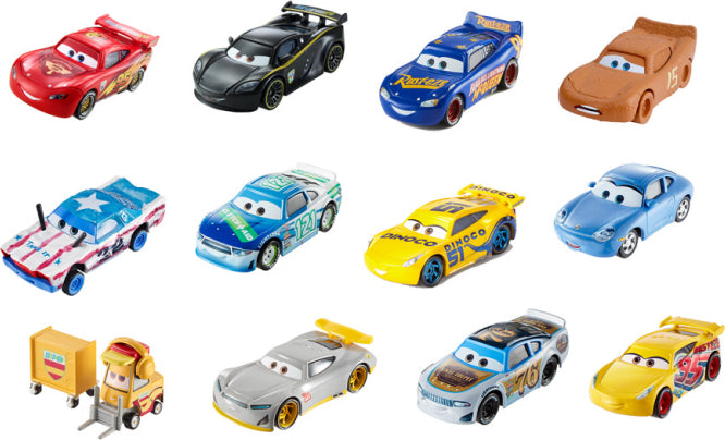 Cars Character Cars Assorted - Mattel Disney Pixar Cars 3 character vehicles with movie-accurate details at 1:55 scale