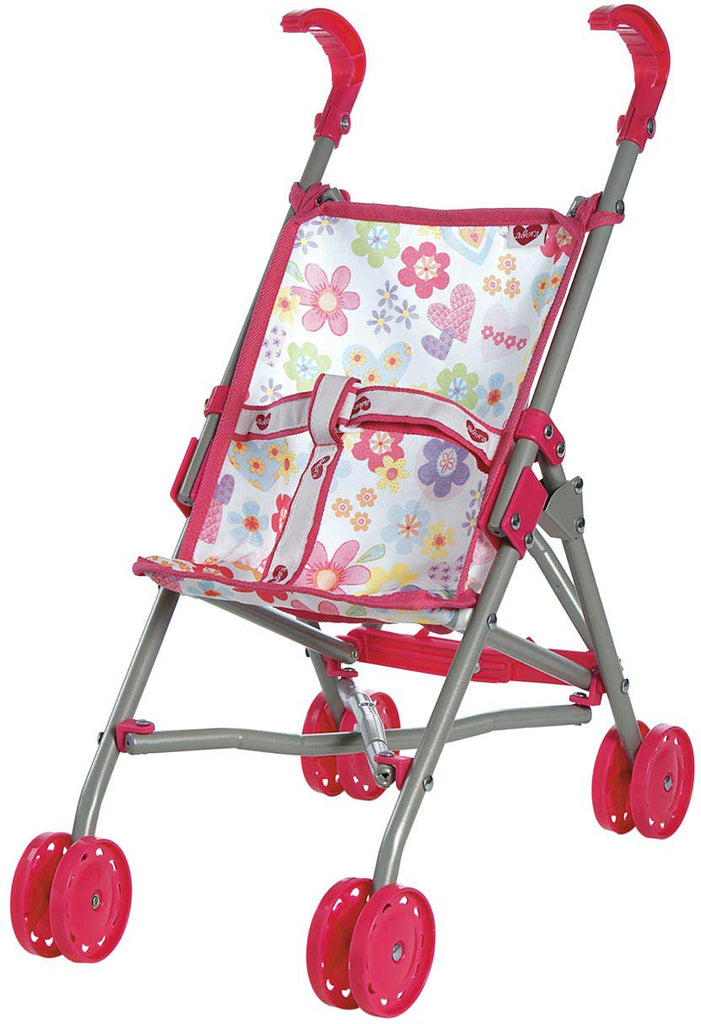 Adora small umbrella stroller for dolls with compact folding design and easy maneuverability