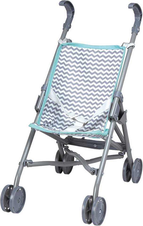 Zig Zag Small Umbrella Stroller for dolls with compact folding design