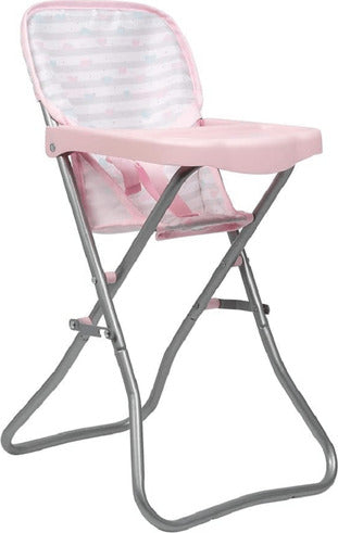Adora pink doll high chair designed to fit 16-inch dolls with realistic feeding position