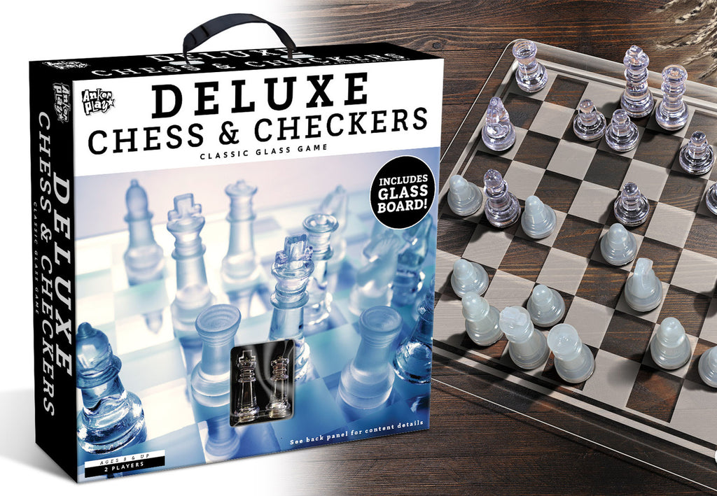 Glass Chess and Checkers Set