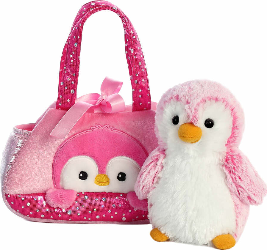 Aurora Fancy Pals™ - 7" PomPom Penguin - Pink