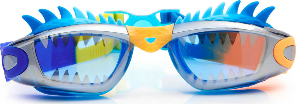 Dragon Draco Swim Goggles by Bling2o with fierce silicone spikes and serpentine fang design in assorted colors