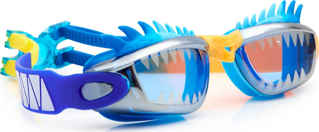 Dragon Draco Swim Goggles by Bling2o with fierce silicone spikes and serpentine fang design in assorted colors