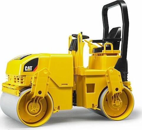 Cat® Asphalt drum compactor - Bruder CAT road compactor with working roller for construction and road building play