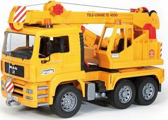 MAN TGA Crane truck (without Light and Sound Module) - Bruder crane truck with extending boom and working functions