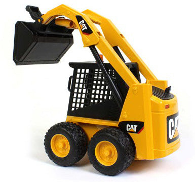 Caterpillar Skid Steer Loader - Bruder CAT skid steer with working bucket for construction and landscaping play