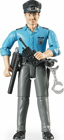 Policeman, light skin, accessories