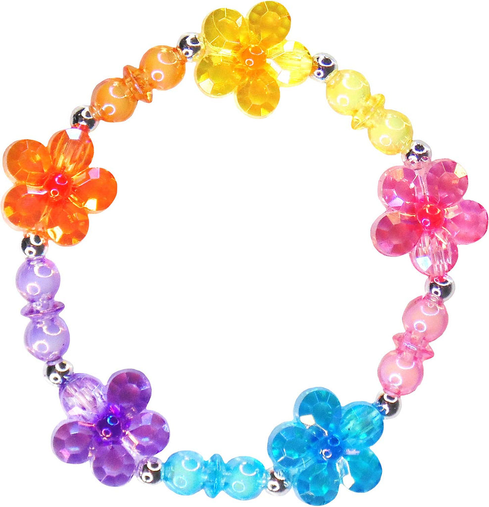 Flower Rainbow Power Bracelet with floral rainbow design for nature-inspired play