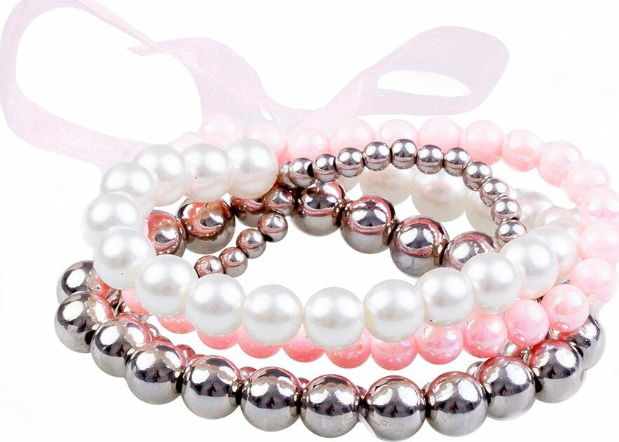 Pearly To Wed Bracelets with elegant pearl design for formal dress-up play