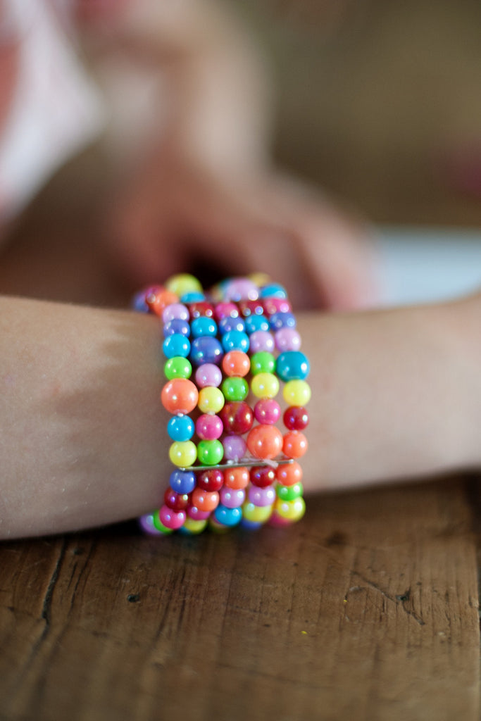 Gumball Galore Bracelet with colorful gumball-inspired beads for sweet styling