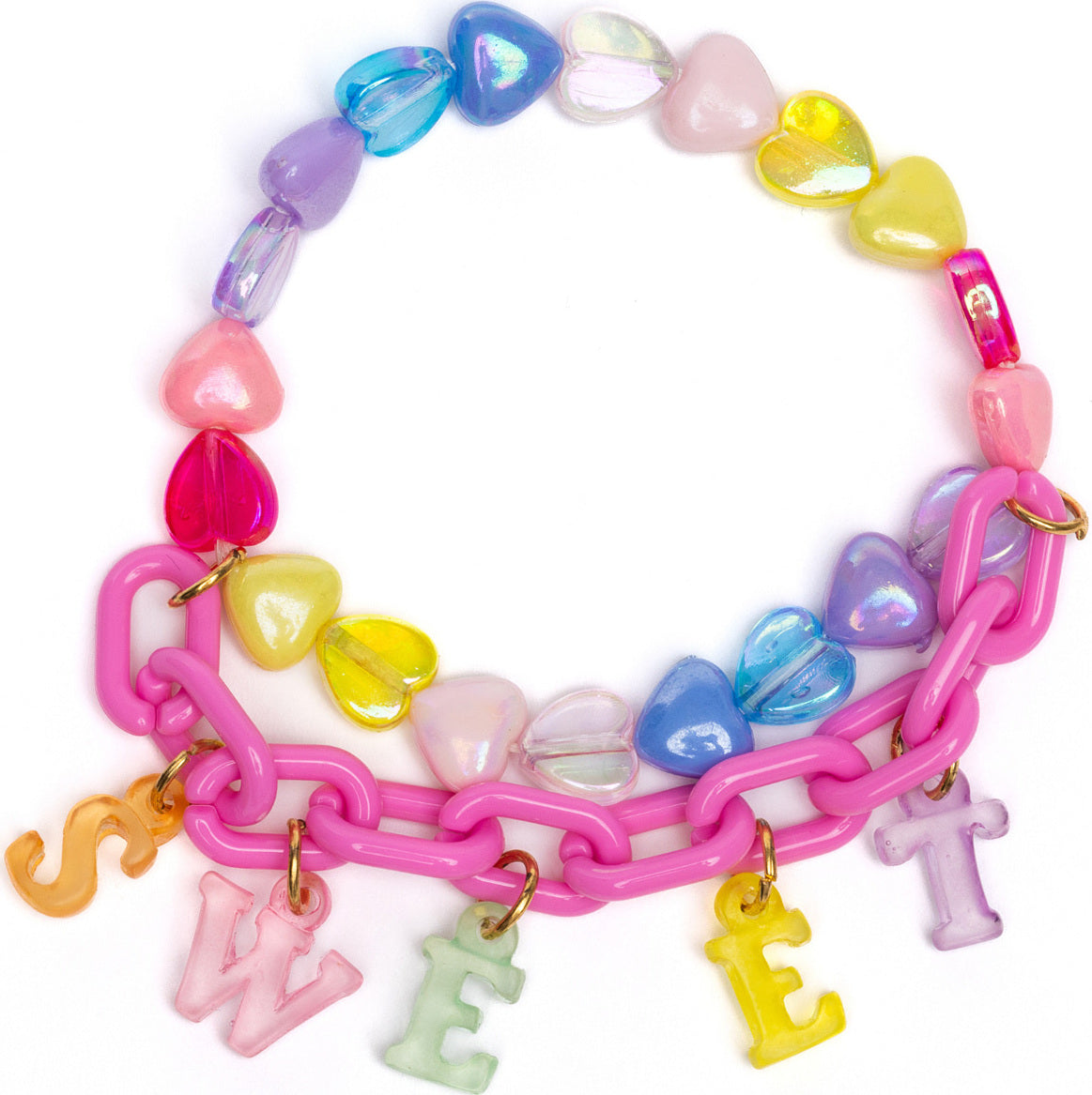 Sweet Heart Bracelets with adorable heart designs for romantic dress-up play