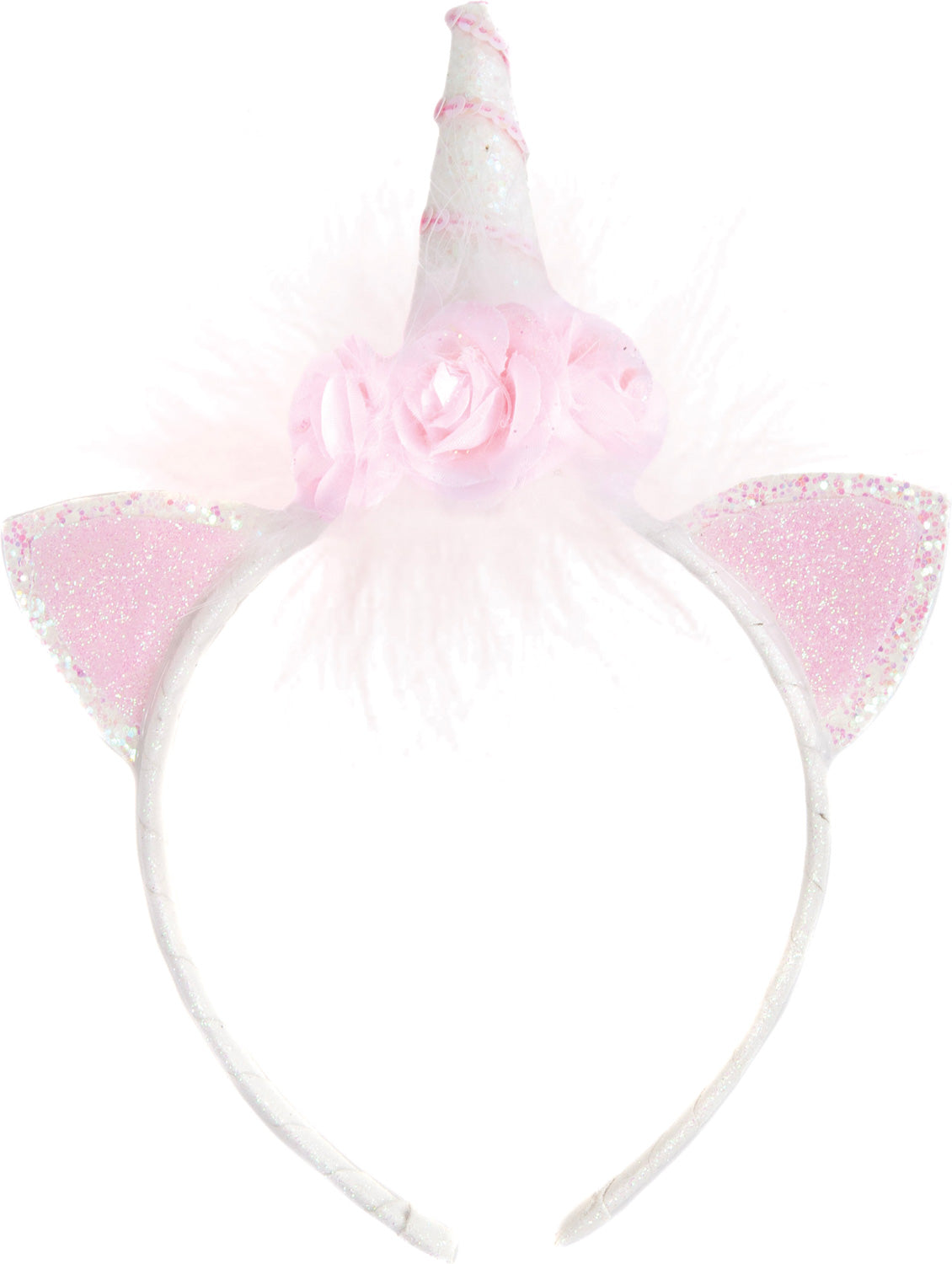 Unicorn Flower Headband with magical unicorn design for dress-up and pretend play