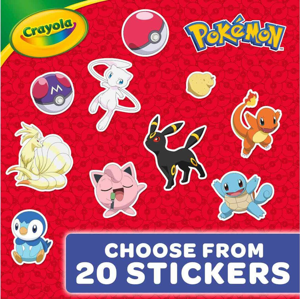 96-Page Pokemon Coloring Book with Pikachu and favorite Pokemon characters plus stickers for enhanced creative fun
