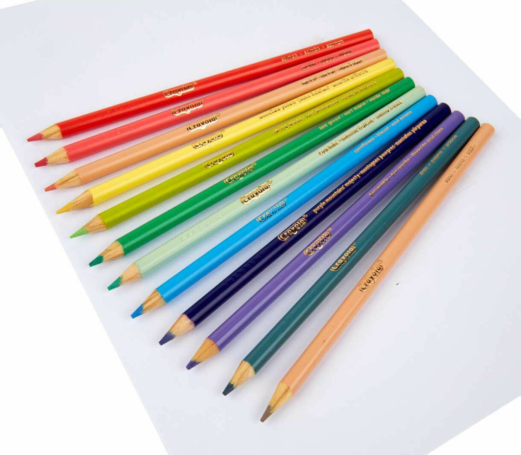Pastel Colored Pencils 12 Count featuring soft beautiful pastel shades with pre-sharpened tips for immediate use