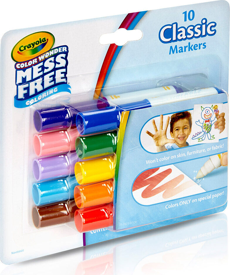 10 Count Color Wonder Washable Mini Markers - Classic Colors