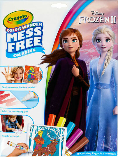 Crayola Color Wonder Frozen coloring pad with mess-free markers that only work on special paper