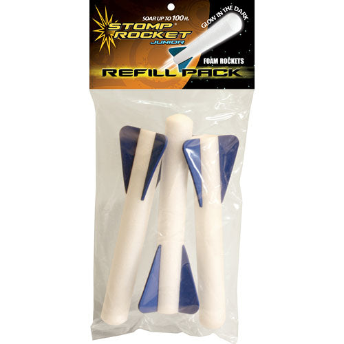 Jr Glow Refill Pack for Stomp Rocket with 3 Glowing Rockets