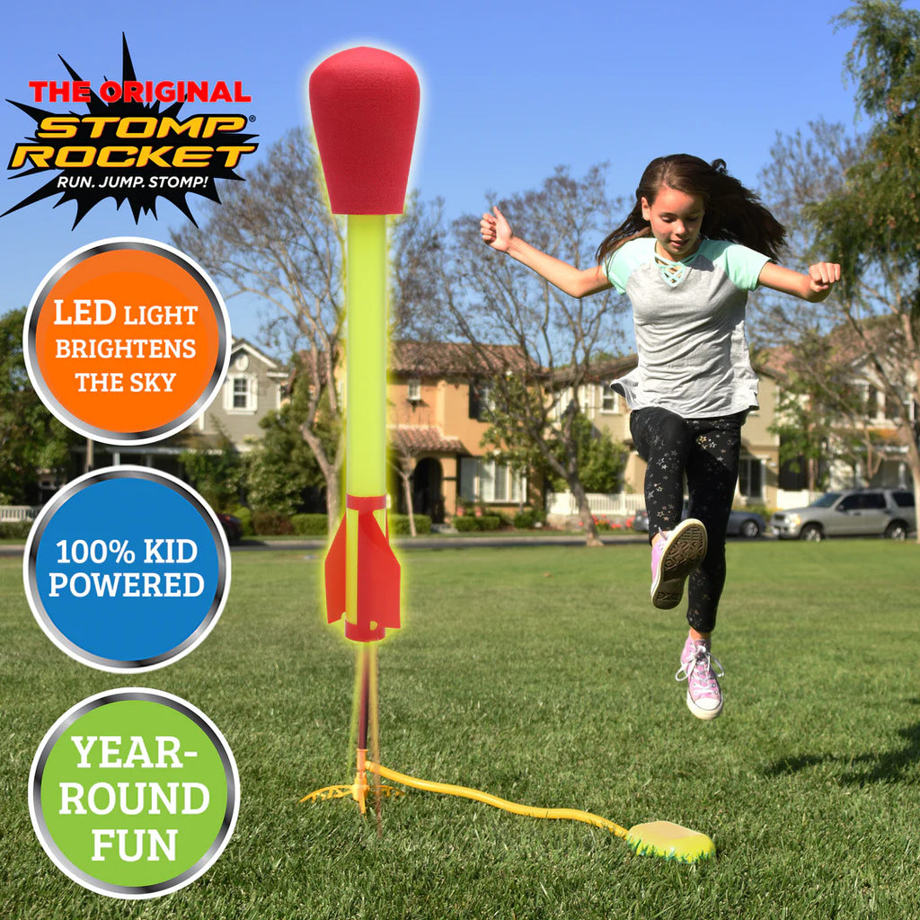 Stomp Rocket Ultra LED - LED rocket launcher that shoots light-up rockets up to 150 feet