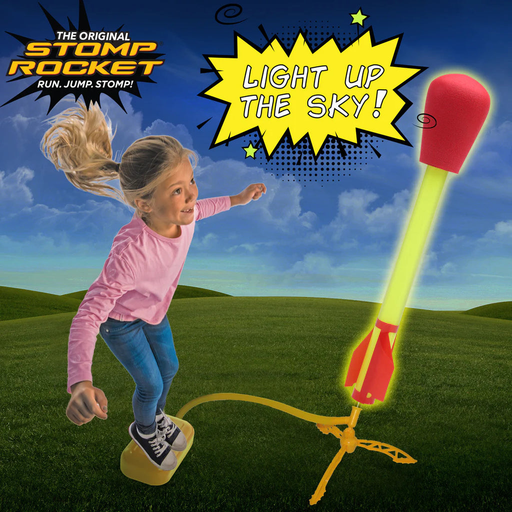 Stomp Rocket Ultra LED - LED rocket launcher that shoots light-up rockets up to 150 feet