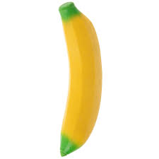 Stretchy Banana flexible fidget toy that stretches and bends for sensory play